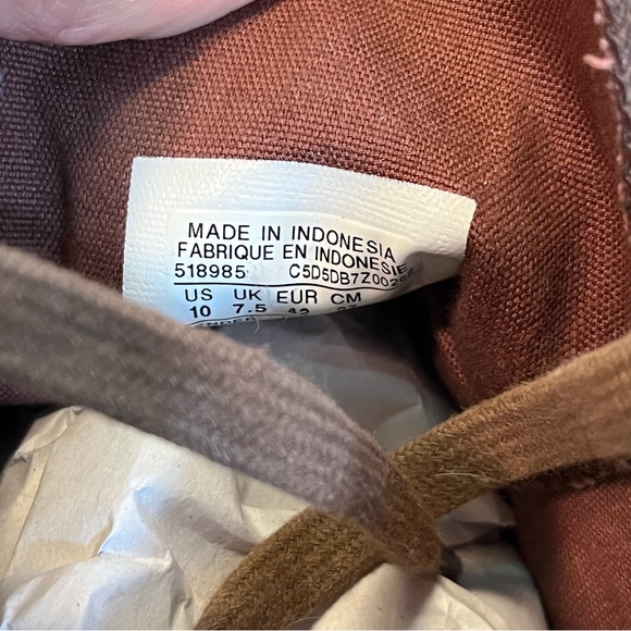 Converse Chuck Taylor All Star Hi Tops Brown Leather Size 10 - Picture 12 of 12